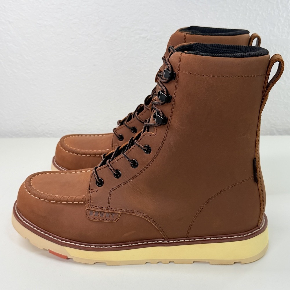 Brunt Marin 8" Soft Toe Boots Mens Size 10.5 Brown Waterproof Work Safety ASTM - Picture 3 of 9